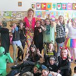 Fasching in der VS St. Kanzian – Pust v ljudski šoli v Škocjanu